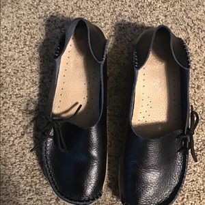Black Leather Mocassin Loafer